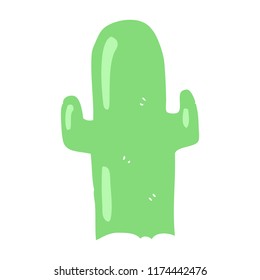 flat color illustration of cactus