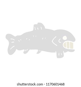ilustración de color plano dibujos animados peces grandes