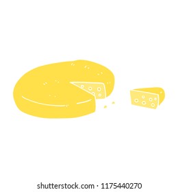 ilustración de color plano del queso