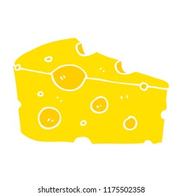 ilustración de color plano del queso