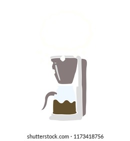 flat color illustration of coffee maker