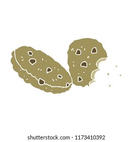 flat color illustration of cookies