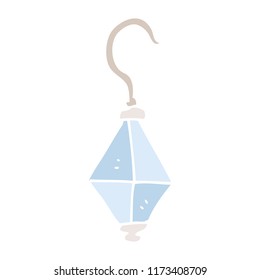 flat color illustration of earring