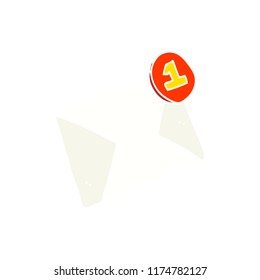 ilustración de color plano del correo electrónico