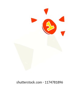 ilustración de color plano del mensaje de correo electrónico