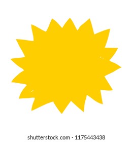 flache farbige Abbildung der Explosion