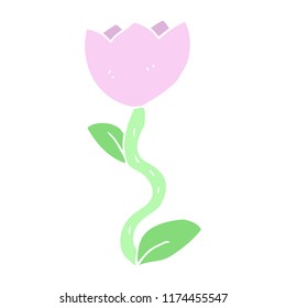 flat color illustration of flower