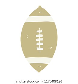 flat color illustration of football