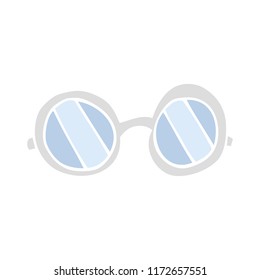 flat color illustration of glasses