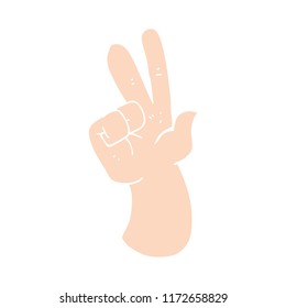 flat color illustration of hand counting