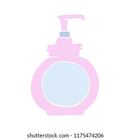 flat color illustration of hand wash