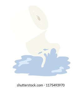 ilustración de color plano del rollo de cocina