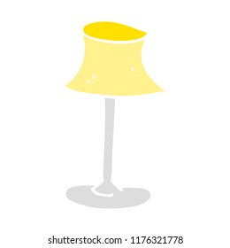 flat color illustration of lamp