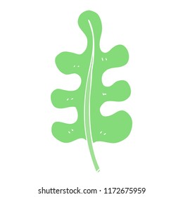 flat color illustration of leaf