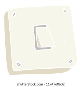 flat color illustration of light switch