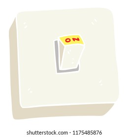 flat color illustration of light switch