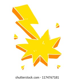 flache farbige Illustration des Lichtzeichensymbols
