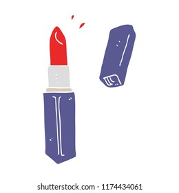 flat color illustration of lipstick