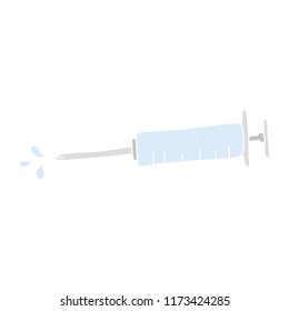 flat color illustration of medical needle