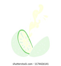 ilustración de color plano del melón