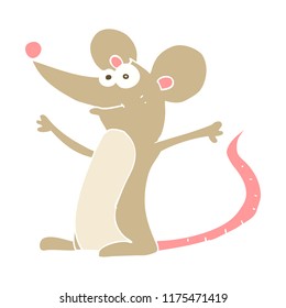 flat color illustration of mouse