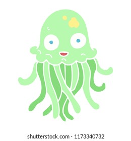 flache Tintenfisch-Illustration