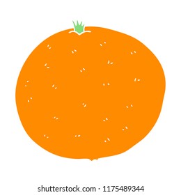 flache Farbgrafik von Orange