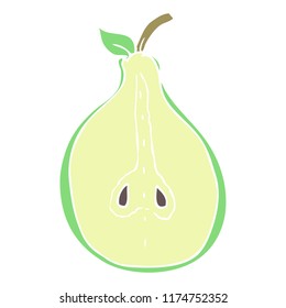 Flache Birnengrafik