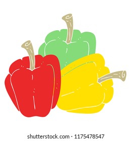 flat color illustration of pepper
