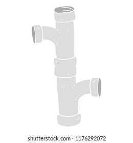 Flache Farbillustration für Rohre