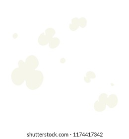 flat color illustration of puff of smoke symbol