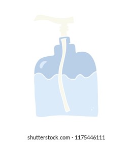 flat color illustration of pump bottle