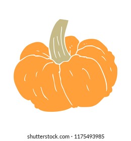 ilustración de color plano de la calabaza