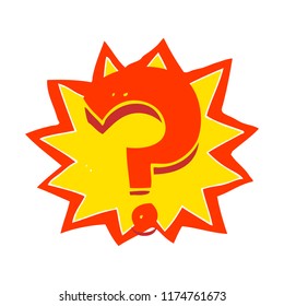 ilustración de color plano del signo de interrogación