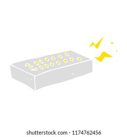 flat color illustration of remote control