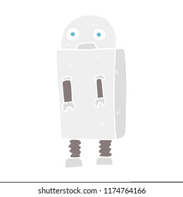 ilustración de color plano del robot
