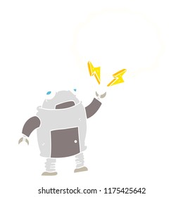 flat color illustration of robot