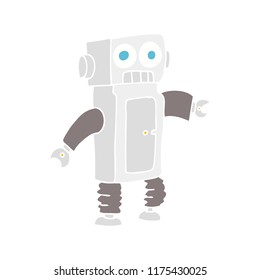flat color illustration of robot