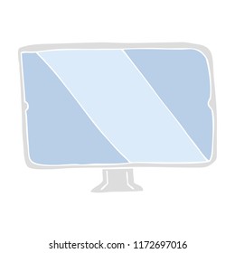 flat color illustration of screen