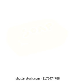 flat color illustration of soap