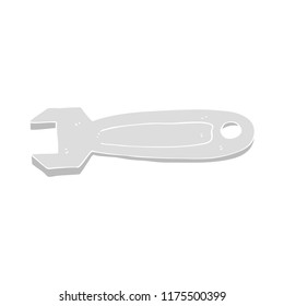 flat color illustration of spanner