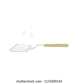 flache Farbillustration für Spatel