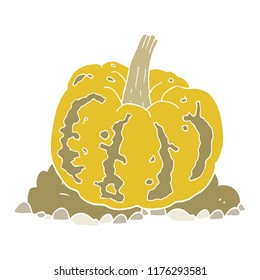 flat color illustration of squash