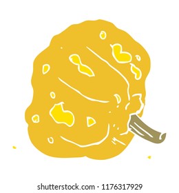 flat color illustration of squash