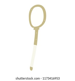 flat color illustration of tennis racket