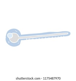 flat color illustration of thermometer