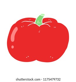 flat color illustration of tomato