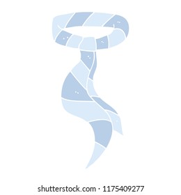 flat color illustration of work tie