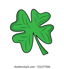 Flat color leaf icon 