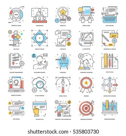 Flat Color Line Icons 7